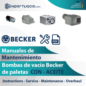 Manuales de mantenimiento bombas de vacío Becker de paletas con aceite
