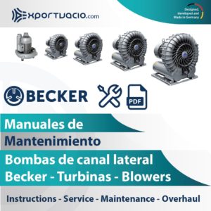 Manuales de mantenimiento de bombas de canal lateral turbinas BECKER Blower