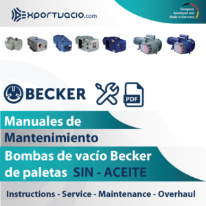 Manuales de mantenimiento de bombas de vacío Becker sin aceite