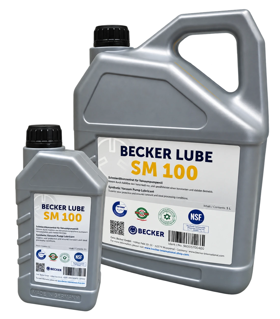 Consumibles identificados para cada versión · Equipo o componente BECKER