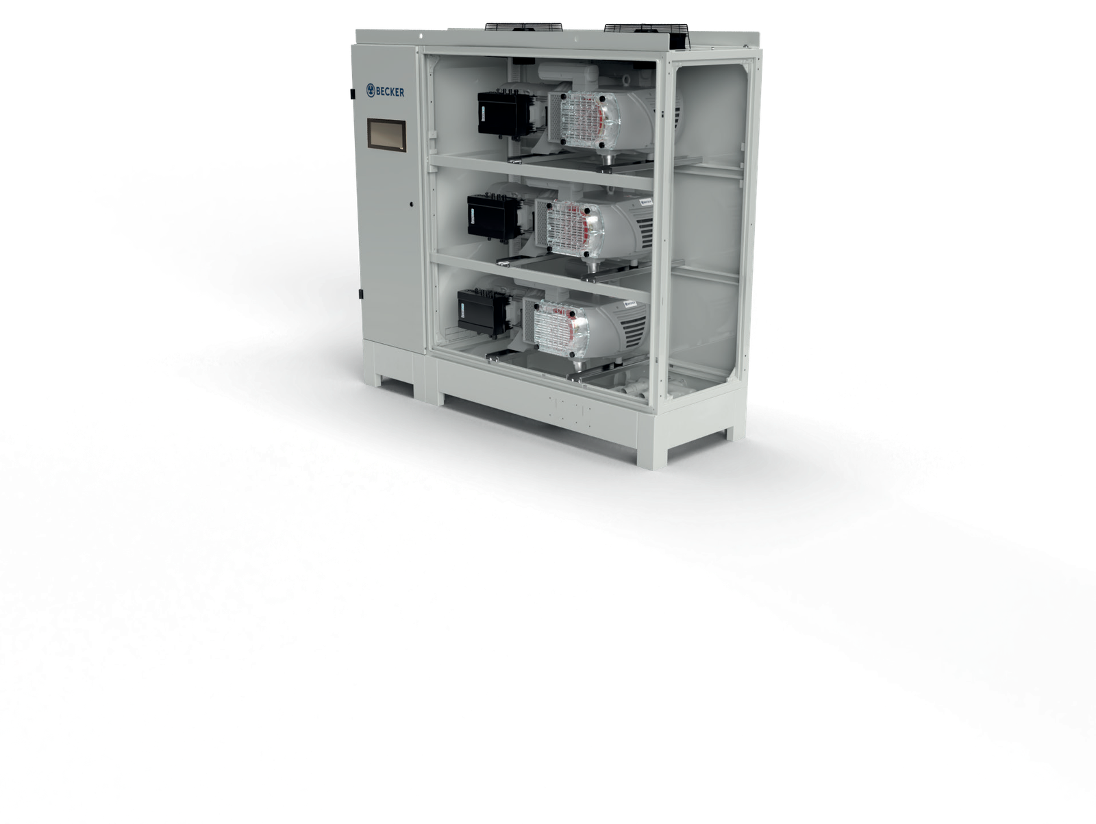 BECKER VACS VXLF · VACS 0040.0030X.NG VC+ con tres bombas VARIAIR VXLF 2.250/0-400.